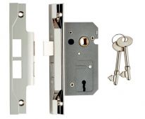 LSE5225NP&sol;REB - Carlisle Brass Eurospec 2 Lever Rebated Sashlock &lpar;Economy&rpar; Nickel Plated