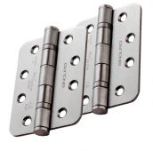 CEN1433&sol;13SSS&sol;R - Carlisle Brass Eurospec 102mm x 76mm x 3mm Grade 13 &lpar;316 Stainless Steel&rpar; Ball Bearing Hinges &lpar;Radius&rpar; Satin Stainless Steel