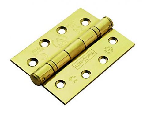 Click Here To Enlarge This Photo Of CEN1433&sol;13PVD - Carlisle Brass Eurospec 102mm x 76mm x 3mm Gade 13 Ball Bearing Hinges &lpar;G316&rpar; PVD Stainless Brass