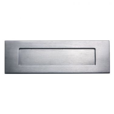 Click Here To Enlarge This Photo Of M36SSC - Carlisle Brass Victorian Letter Plate &lpar;Satin Chrome&rpar; Size&colon; 255x80mm - c&sol;c&colon; 219mm - Aperture&colon; 184x40mm