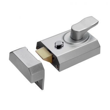 Click Here To Enlarge This Photo Of RCN8360SC - Carlisle Brass Eurospec Rim Cylinder Deadlocking Nightlatch 60mm c&sol;w Cylinder Satin Chrome
