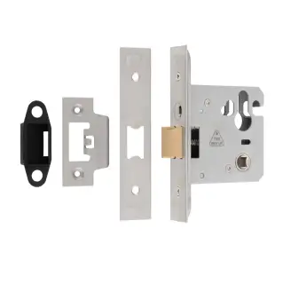 MCN5030SSS - Carlisle Brass Eurospec Easi-T Mortice Cylinder Nightlatch &lbrack;CE&rsqb; - Lockcase Only 78mm Satin Stainless Steel