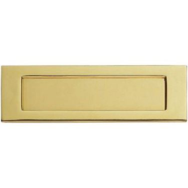 Click Here To Enlarge This Photo Of M36D - Carlisle Brass Victorian Letter Plate &lpar;Polished Brass&rpar; Size&colon; 305&period;5x104mm - c&sol;c&colon; 275mm - Aperture&colon; 249x60&period;5mm
