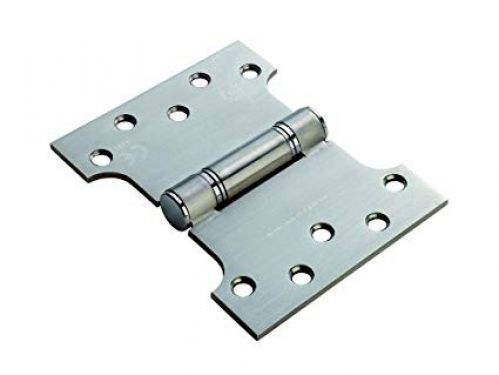 Click Here To Enlarge This Photo Of H2N1435SSS - Carlisle Brass Eurospec 102mm x 127mm x 3mm Parliament Hinges c&sol;w Screws Satin Stainless Steel