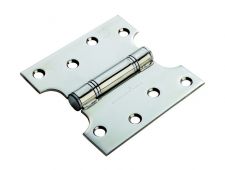 H2N1435BSS - Carlisle Brass Eurospec 102mm x 127mm x 3mm Parliament Hinges c&sol;w Screws Polished Stainless Steel