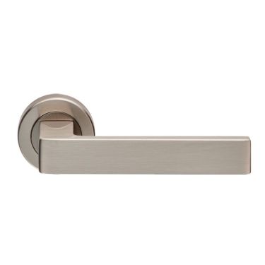 Click Here To Enlarge This Photo Of EUL010SN - Carlisle Brass 'Sasso' Lever on Rose Satin Nickel