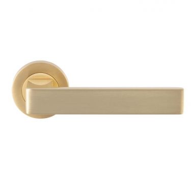 Click Here To Enlarge This Photo Of EUL010SB - Carlisle Brass 'Sasso' Lever on Rose Satin Brass