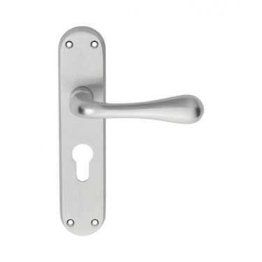 Click Here To Enlarge This Photo Of EL21YSC - Carlisle Brass Manital 'Astro' Euro Profile Lock Lever Handles &lpar;47&period;5mm c&sol;c&rpar; Satin Chrome