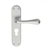 EL21YSC - Carlisle Brass Manital 'Astro' Euro Profile Lock Lever Handles &lpar;47&period;5mm c&sol;c&rpar; Satin Chrome