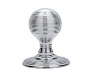 DK37CCP - Carlisle Brass Delamain Reeded Mortice Knobs &lpar;Concealed Fix&rpar; Polished Chrome