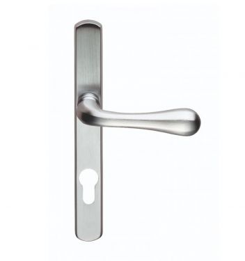 Click Here To Enlarge This Photo Of AQ1NP92SC - Carlisle Brass Manital Narrow Plate 'Astro' Lever Furniture &lpar;92mm Centres - 124mm Screw Centres&rpar; Satin Chrome