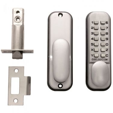 Click Here To Enlarge This Photo Of CL155SGVCB - Carlisle Brass Eurospec Mechanical Digital Door Entry Lock & Mortice Latch - Silver Silver