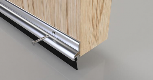 Click Here To Enlarge This Photo Of Stormguard Heavy Duty Rubber Door Seal 914mm Aluminium &lpar;03SR0210914A&rpar;