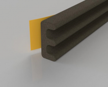 Stormguard EPDM E Section Weatherstrip Draught Seal 5m Brown &lpar;05SR033005MB&rpar;