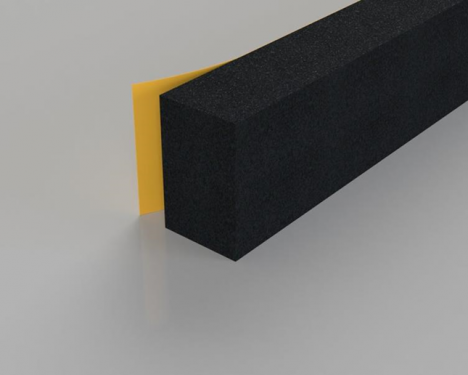 Click Here To Enlarge This Photo Of Stormguard Rubber Foam Weatherstrip 3&period;5m Black &lpar;05SR0363&period;5MBL&rpar;