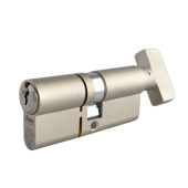 AS11695 - ASEC Kite Elite 3 Star Snap Resistant Euro Key & Turn Cylinder - 80mm 45&sol;T35 &lpar;40&sol;10&sol;30T&rpar; KD Nickel Plated