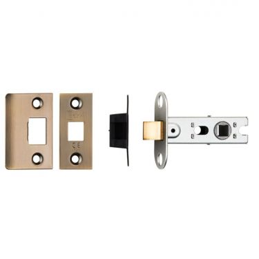 Click Here To Enlarge This Photo Of BTL25AB - Carlisle Brass Eurospec 64mm CE Tubular Mortice Latch &lpar;Square&rpar; Antique Brass