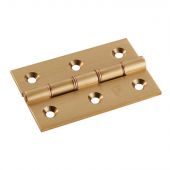 HDPBW21SB - Carlisle Brass Double Phosphor Bronze Washered Butt Hinges 76mm x 50mm x 2&period;5mm Satin Brass