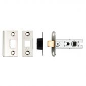 BTL25NP - Carlisle Brass Eurospec 64mm CE Tubular Mortice Latch &lpar;Square&rpar; Polished Nickel