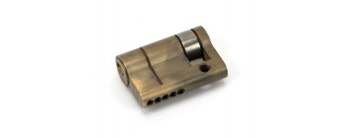 Click Here To Enlarge This Photo Of 45883 From The Anvil Aged Brass 35&sol;10 5pin Euro Profile Single Cylinder