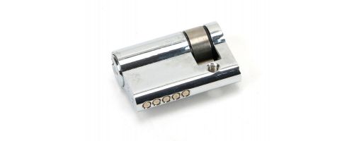 Click Here To Enlarge This Photo Of 46282 From The Anvil Polished Chrome 35&sol;10 5pin Euro Profile Single Cylinder