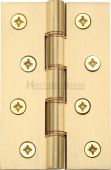 HG99-350-SB Heritage Brass Hinge Brass with Phosphor Washers 4" x 2 &frac58;" Satin Brass Finish
