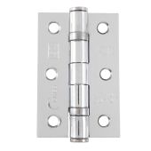 Eclipse 14102 Grade 7 Polished Chrome &lpar;Mild Steel&rpar; Ball Bearing Hinges 76 x 51 x 2mm