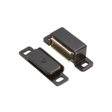 Click Here To Enlarge This Photo Of FTD840BLK - Carlisle Brass Fingertip Design Steel Magnetic Catch &lpar;6kg Pull&rpar; 46 x 15 x14mm Black