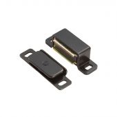 FTD840BLK - Carlisle Brass Fingertip Design Steel Magnetic Catch &lpar;6kg Pull&rpar; 46 x 15 x14mm Black