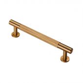 FTD700BSB - Carlisle Brass Fingertip Design Knurled Pull Handle 158mm &lpar;128mm c&sol;c&rpar; Satin Brass