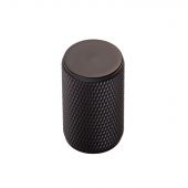 FTD702MB - Carlisle Brass Fingertip Design Knurled Knob 18mm dia &lpar;30mm projection&rpar; Matt Black