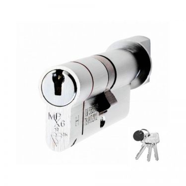 Click Here To Enlarge This Photo Of CYX71370PC - Carlisle Brass Eurospec MPX6 1&ast; British Standard 6 Pin Euro Profile Cylinder & Turn 70mm &lpar;35&sol;35T&rpar; Polished Chrome
