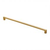 FTD401FSB - Carlisle Brass Fingertip Design Block Handle 330mm &lpar;320mm c&sol;c&rpar; Satin Brass