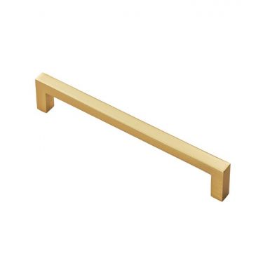 Click Here To Enlarge This Photo Of FTD401CSB - Carlisle Brass Fingertip Design Block Handle 170mm &lpar;160mm c&sol;c&rpar; Satin Brass