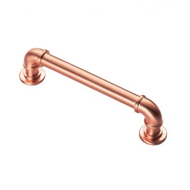 Click Here To Enlarge This Photo Of FTD402BSCO - Carlisle Brass Fingertip Design Pipe Handle 152mm &lpar;128mm c&sol;c&rpar; Satin Copper