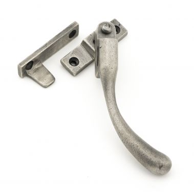 Click Here To Enlarge This Photo Of 45913 From The Anvil Antique Pewter Night-Vent Locking Peardrop Fastener - RH