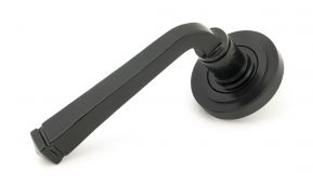45624 From The Anvil Black Avon Round Lever on Rose Set &lpar;Art Deco&rpar;