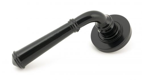 Click Here To Enlarge This Photo Of 45635 From The Anvil Black Regency Lever on Rose Set &lpar;Plain&rpar;
