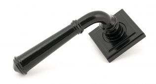 45638 From The Anvil Black Regency Lever on Rose Set &lpar;Square&rpar;