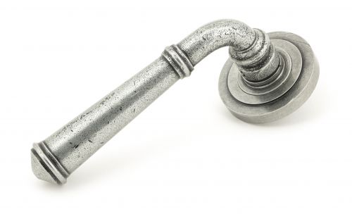 Click Here To Enlarge This Photo Of 45644 From The Anvil Pewter Regency Lever on Rose Set &lpar;Art Deco&rpar;