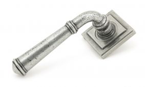 45646 From The Anvil Pewter Regency Lever on Rose Set &lpar;Square&rpar;