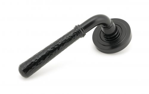 Click Here To Enlarge This Photo Of 45648 From The Anvil Black Hammered Newbury Lever on Rose Set &lpar;Art Deco&rpar;