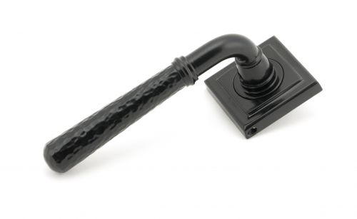 Click Here To Enlarge This Photo Of 45650 From The Anvil Black Hammered Newbury Lever on Rose Set &lpar;Square&rpar;