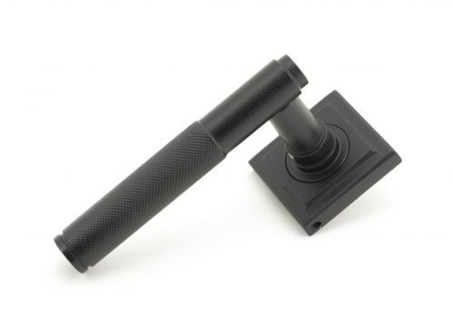 Click Here To Enlarge This Photo Of 45678 From The Anvil Matt Black Brompton Lever on Rose Set &lpar;Square&rpar;