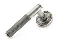 45681 From The Anvil Pewter Brompton Lever on Rose Set &lpar;Beehive&rpar;