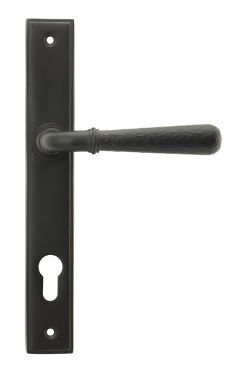 Click Here To Enlarge This Photo Of 45773 From The Anvil Aged Bronze Hammered Newbury Slimline Espag&period; Lock Set - 92mm centres - 212mm screw centres