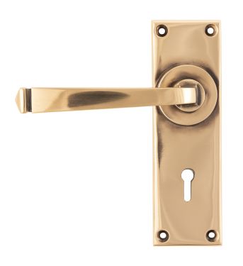 Click Here To Enlarge This Photo Of 45787 From The Anvil Polished Bronze Avon Lever Lock Set