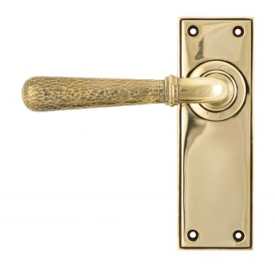 Click Here To Enlarge This Photo Of 46210 From The Anvil Aged Brass Hammered Newbury Lever Latch Set