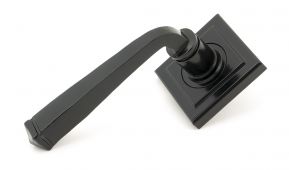 49960 From The Anvil Black Avon Round Lever on Rose Set &lpar;Square&rpar; - Unsprung