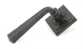 49964 From The Anvil External Beeswax Avon Round Lever on Rose Set &lpar;Square&rpar; - Unsprung
